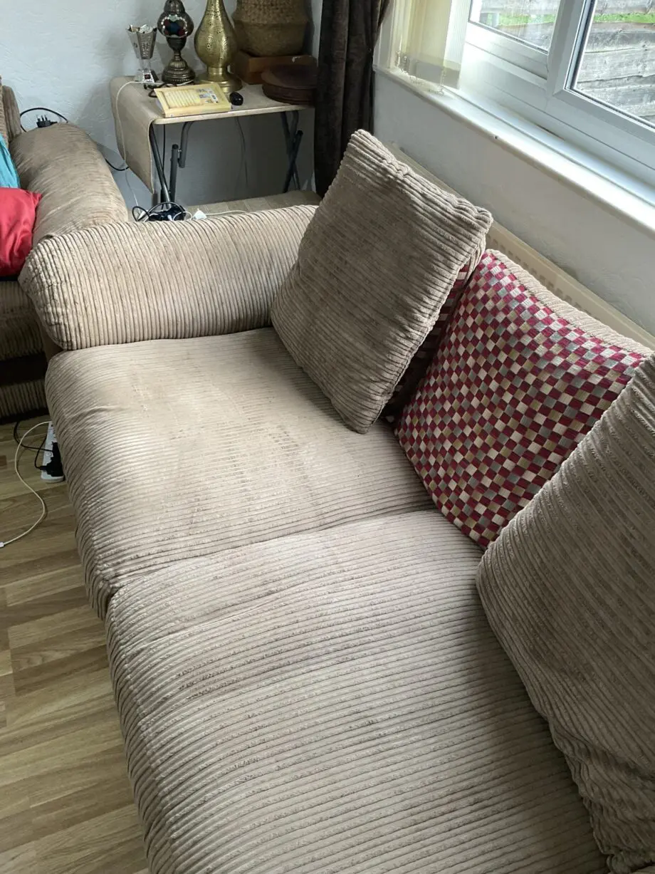 Harvey’s Three Seater Brown Sofas
