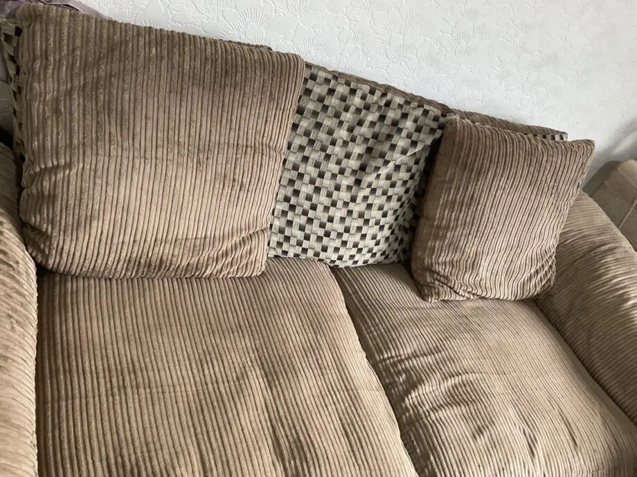 Harvey’s Three Seater Brown Sofas
