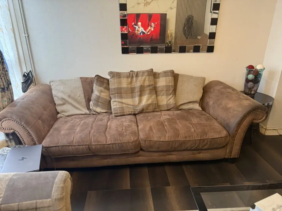 DFS Charme Brown 4 + 3+ 1 Sofa set
