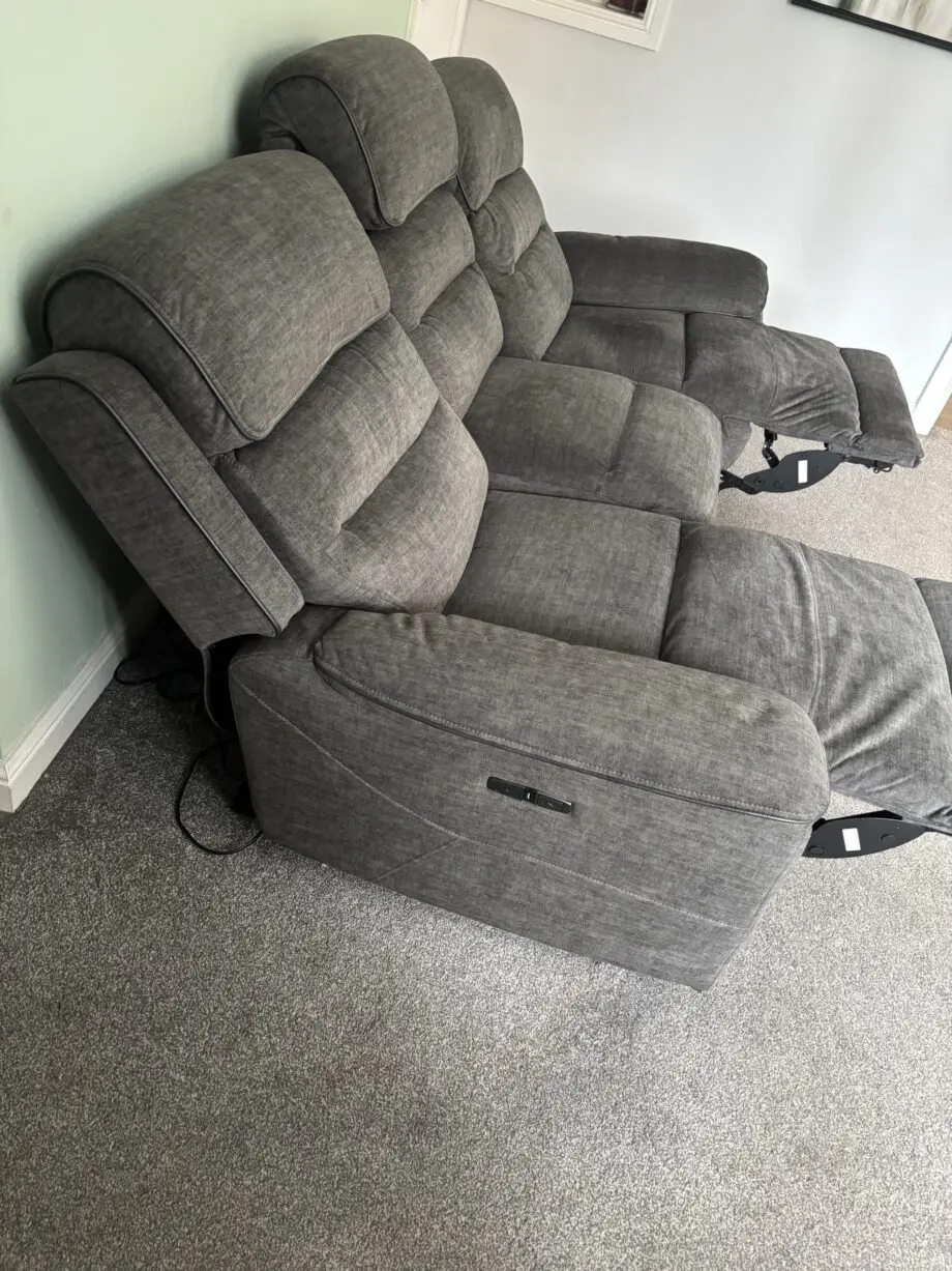 Lawson3 Seater Power Recliner and Table - Briston