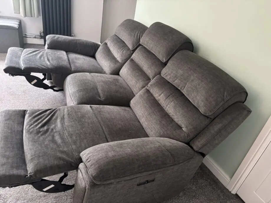 Lawson3 Seater Power Recliner and Table - Briston