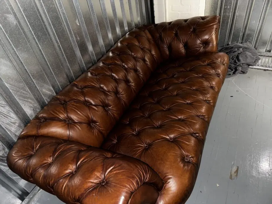 Chesterfield leather 3seater sofa