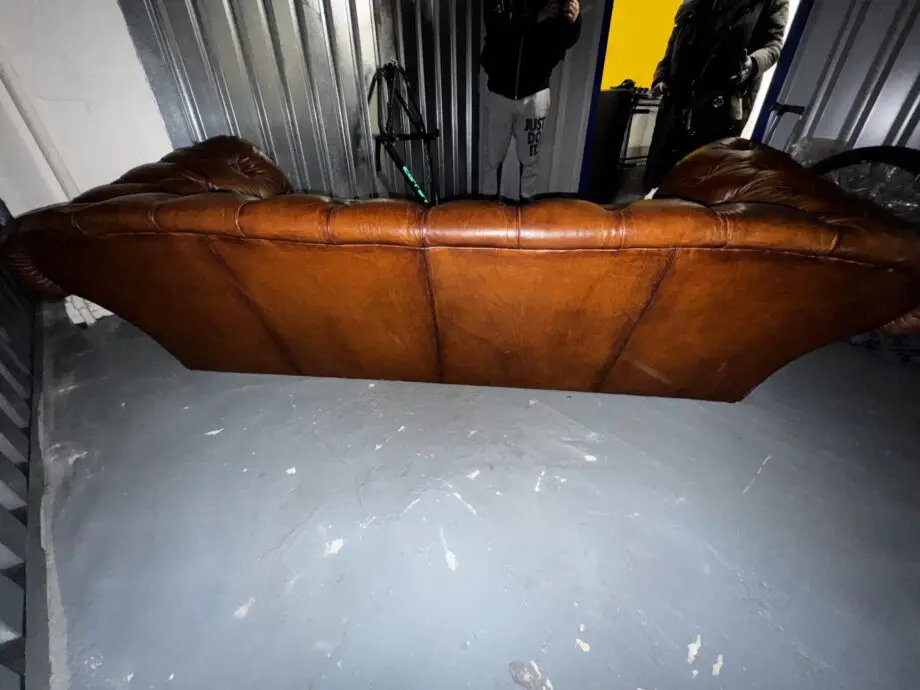 Chesterfield leather 3seater sofa