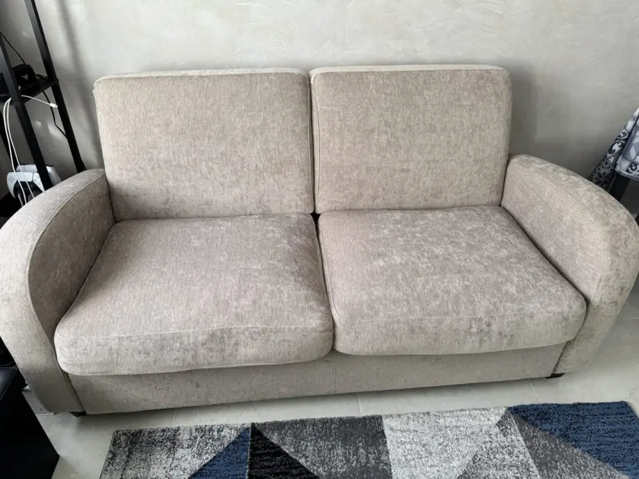 Vivo Sofa Bed 2 seater in Mink Chenille Fabric