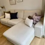 4 seater l-shape Ikea sofa in beige (original RRP £999)