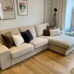 4 seater l-shape Ikea sofa in beige (original RRP £999)