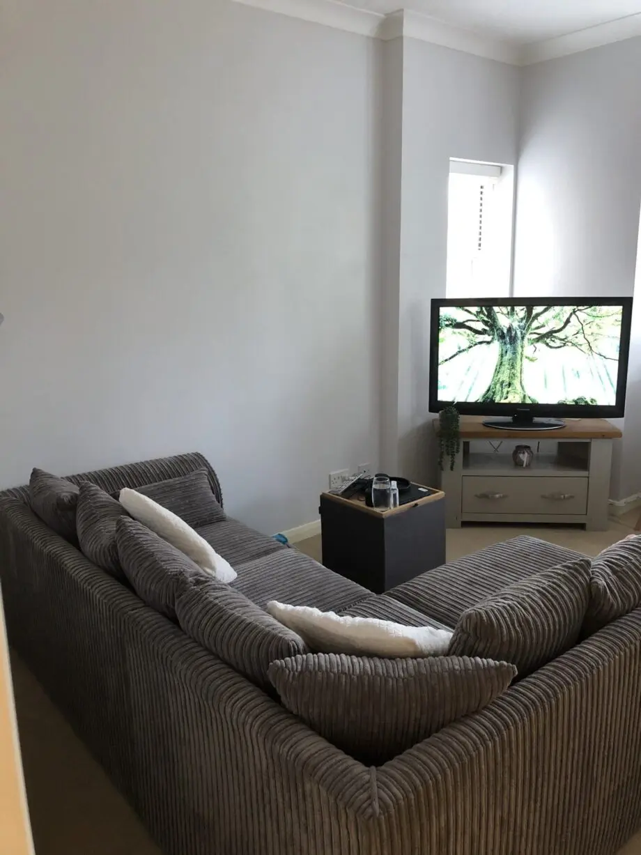 Grey corner sofa
