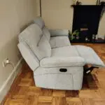 DFS - Braidee 3 Seater Manual Recliner - Grey Mist