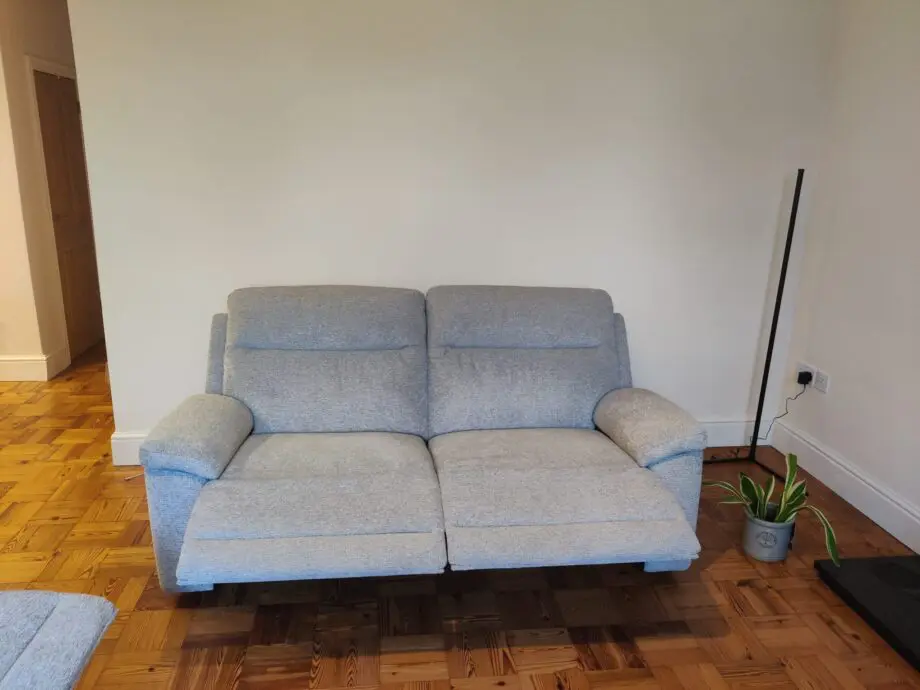 DFS - Braidee 3 Seater Manual Recliner - Grey Mist