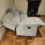 DFS - Braidee 3 Seater Manual Recliner - Grey Mist