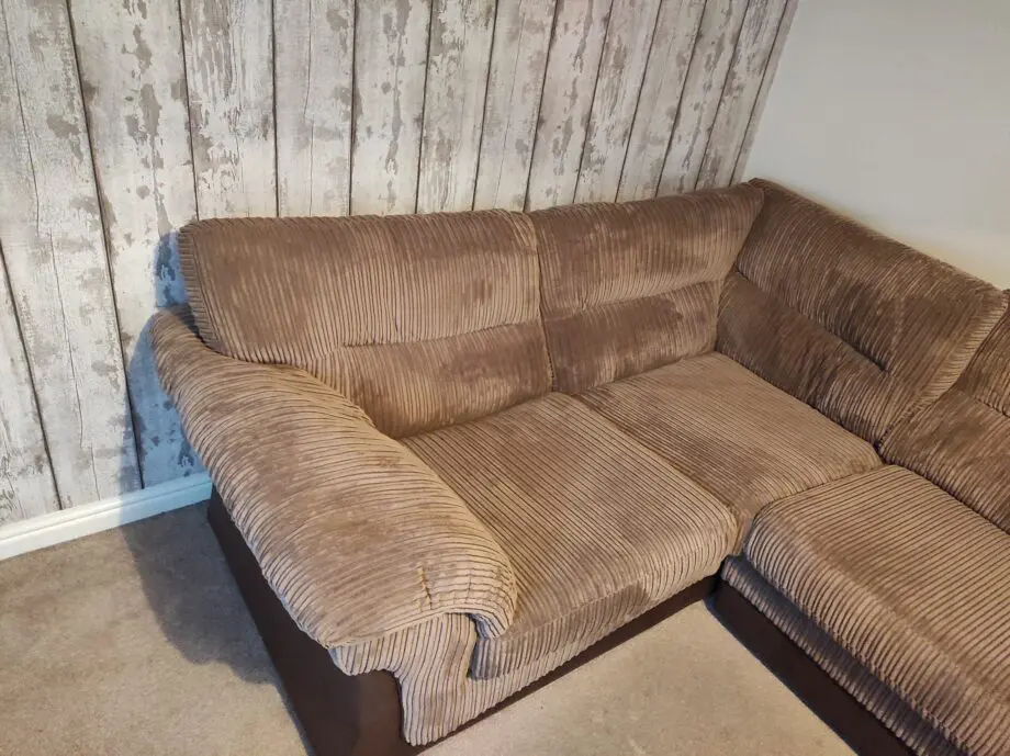 DFS brown corner sofa
