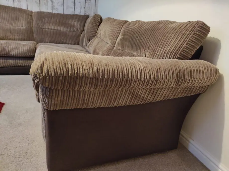DFS brown corner sofa