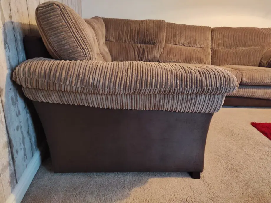 DFS brown corner sofa