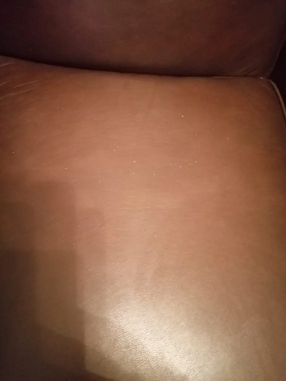 M&S dark brown leather recliner