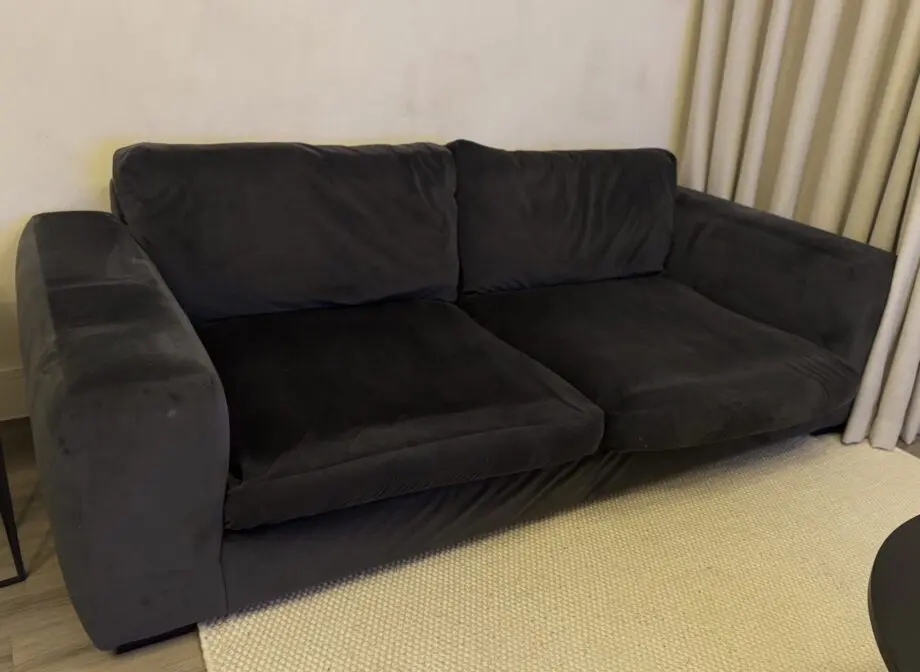 Next Clever Velvet large 3 seater sofa