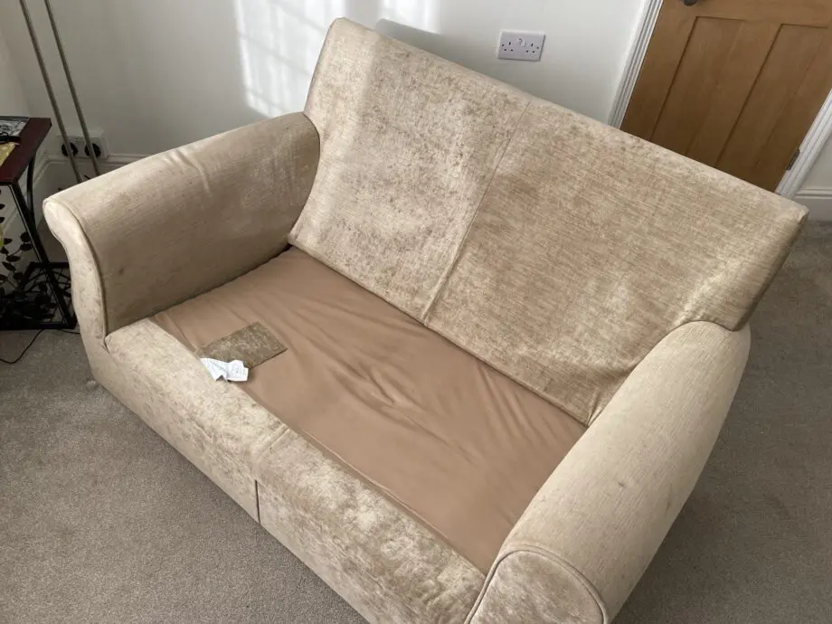 Marks & Spencer Gold 2 seater sofa