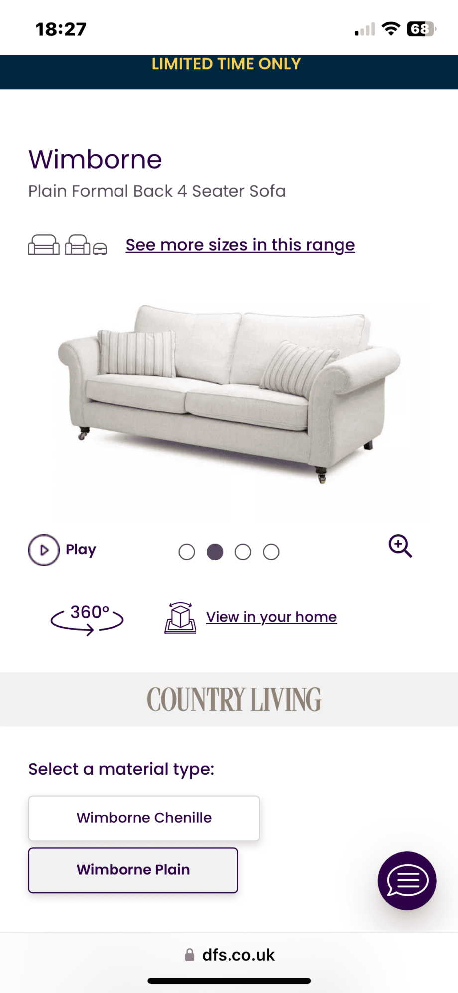 Mint condition 4 seater sofa X 2