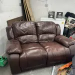 2 seater recliner leather sofa