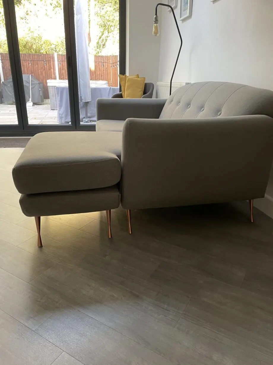 DFS Grey Small Corner Sofa