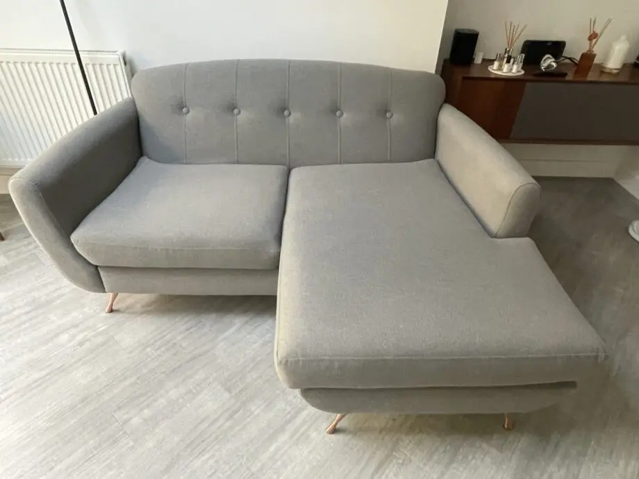 DFS Grey Small Corner Sofa