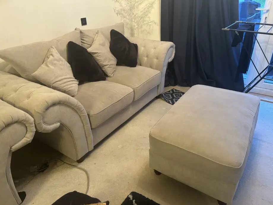 2x2seater sofas 2 x footsools