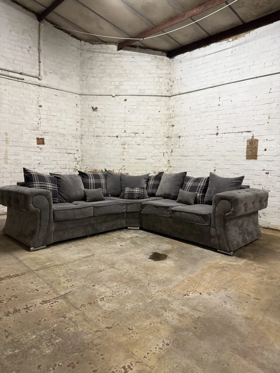 Grey Verona Corner Sofa