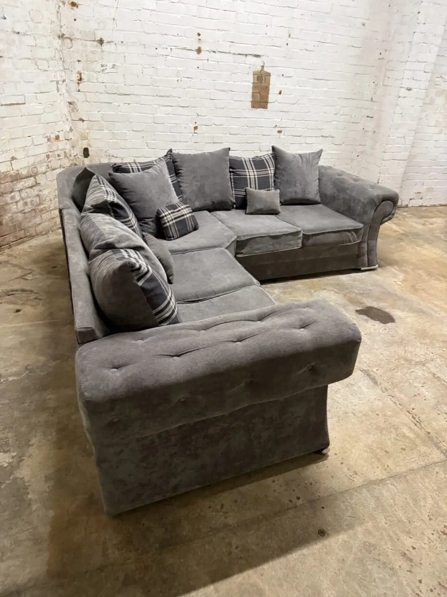 Grey Verona Corner Sofa