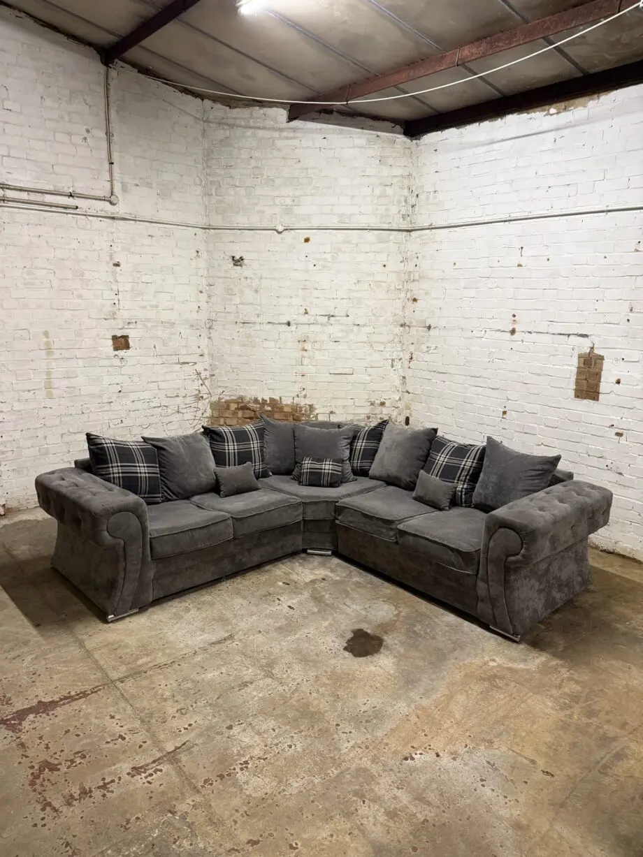 Grey Verona Corner Sofa