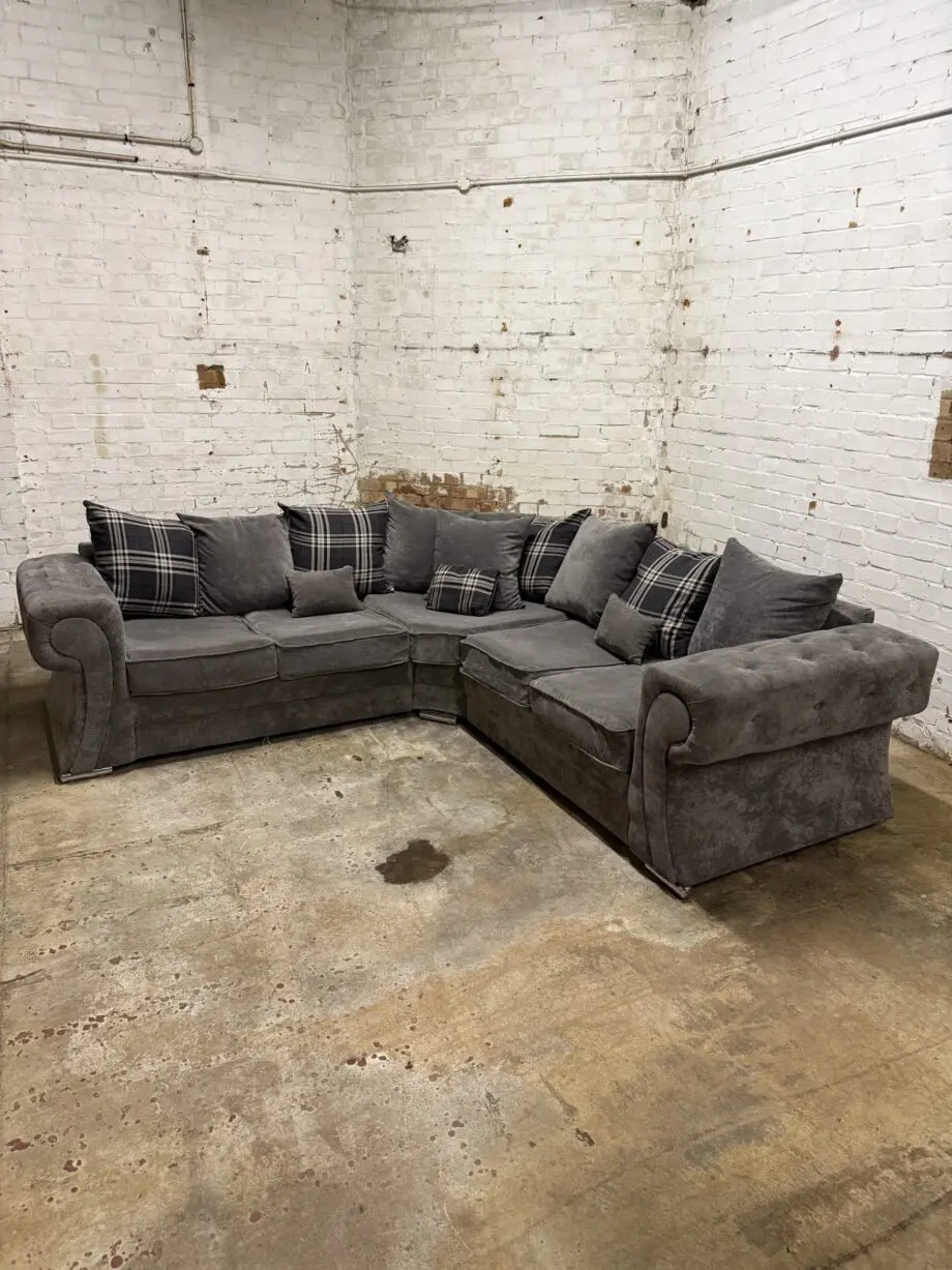 Grey Verona Corner Sofa