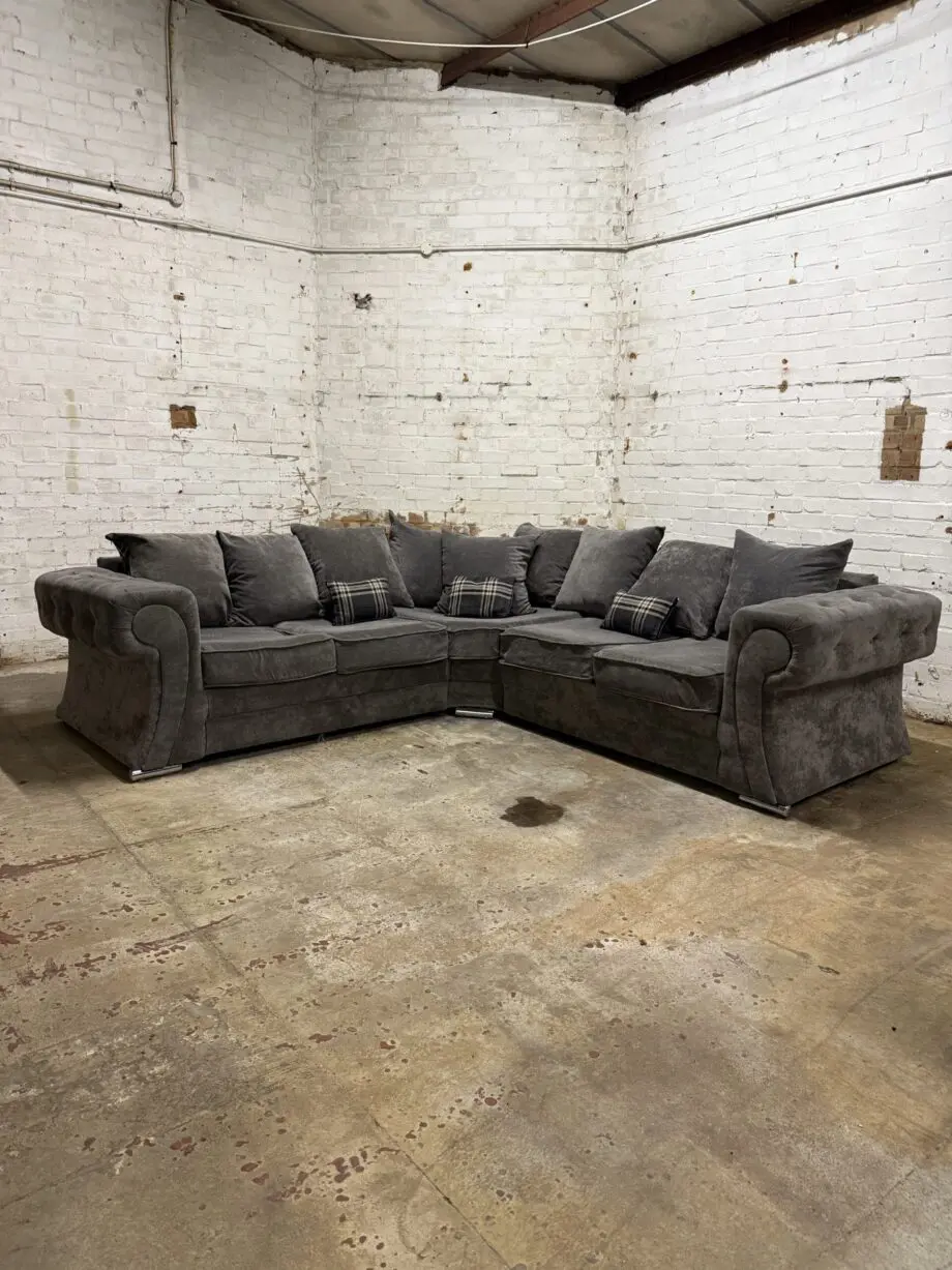 Grey Verona Corner Sofa