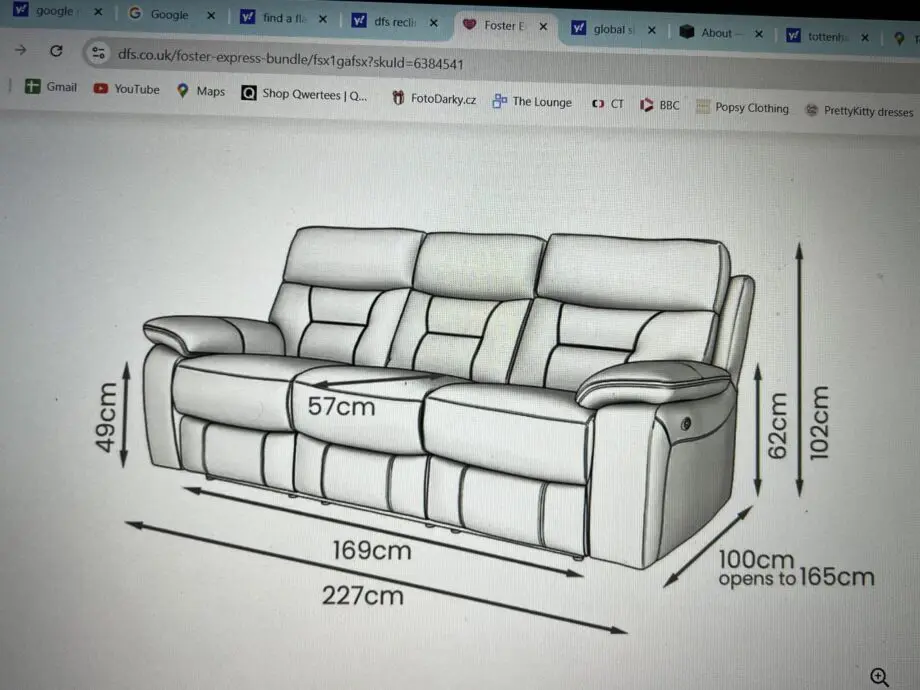 Recliner sofa -2 & 3 seater - excellen condition