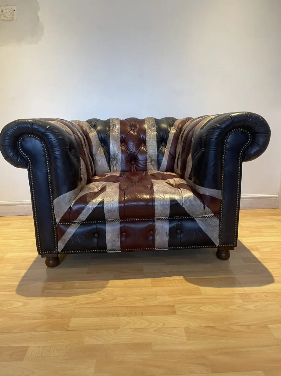 Timothy Oulton Button sofa in Jack”d and Broken 1 seater