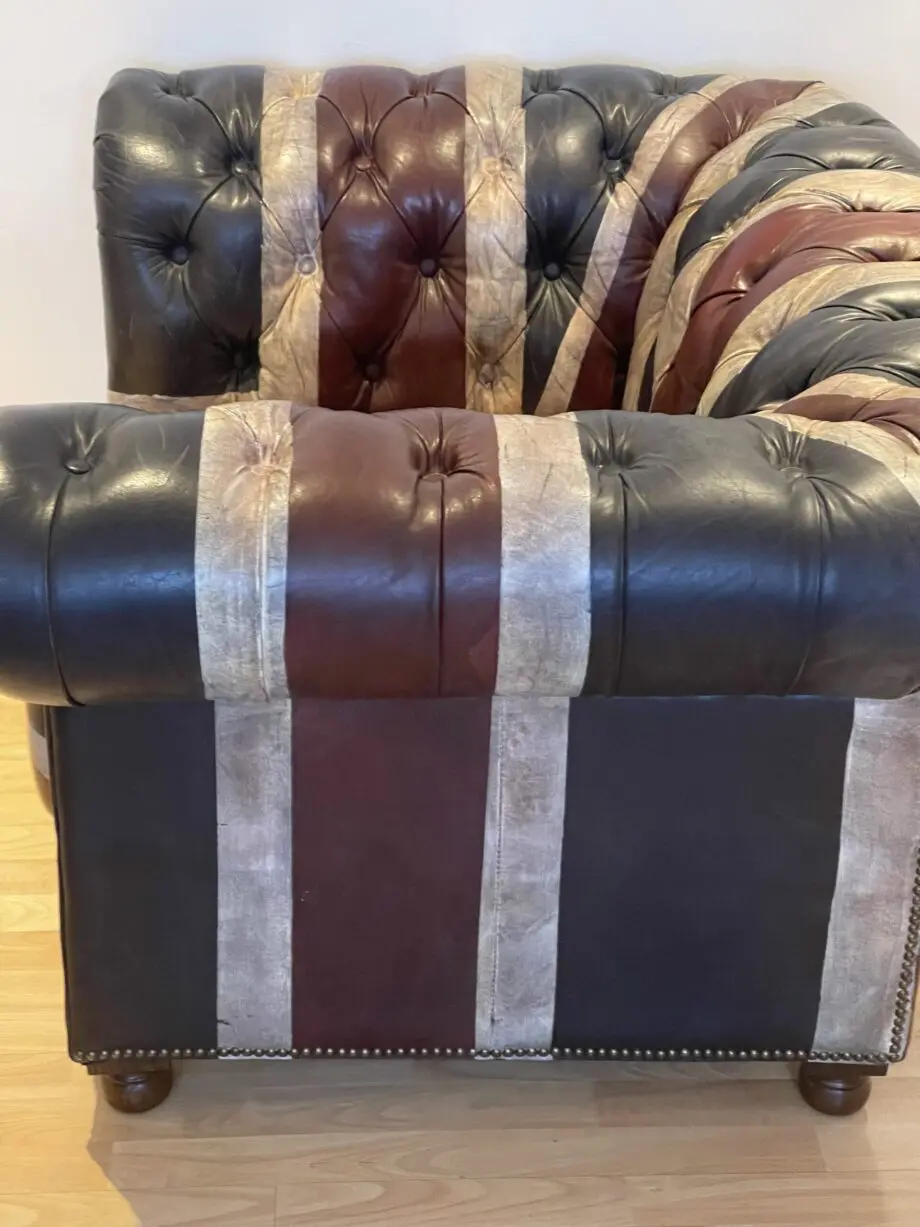 Timothy Oulton Button sofa in Jack”d and Broken 1 seater