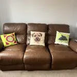 Brown reclining sofa set