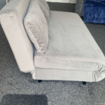 Phoebe grey velvet double sofa bed
