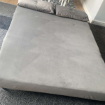 Phoebe grey velvet double sofa bed