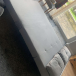 Phoebe grey velvet double sofa bed