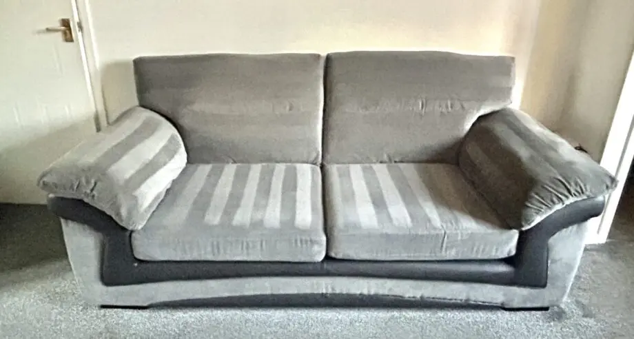 DFS Manilla 3 seater sofa, 2 armchairs and a storage footsool