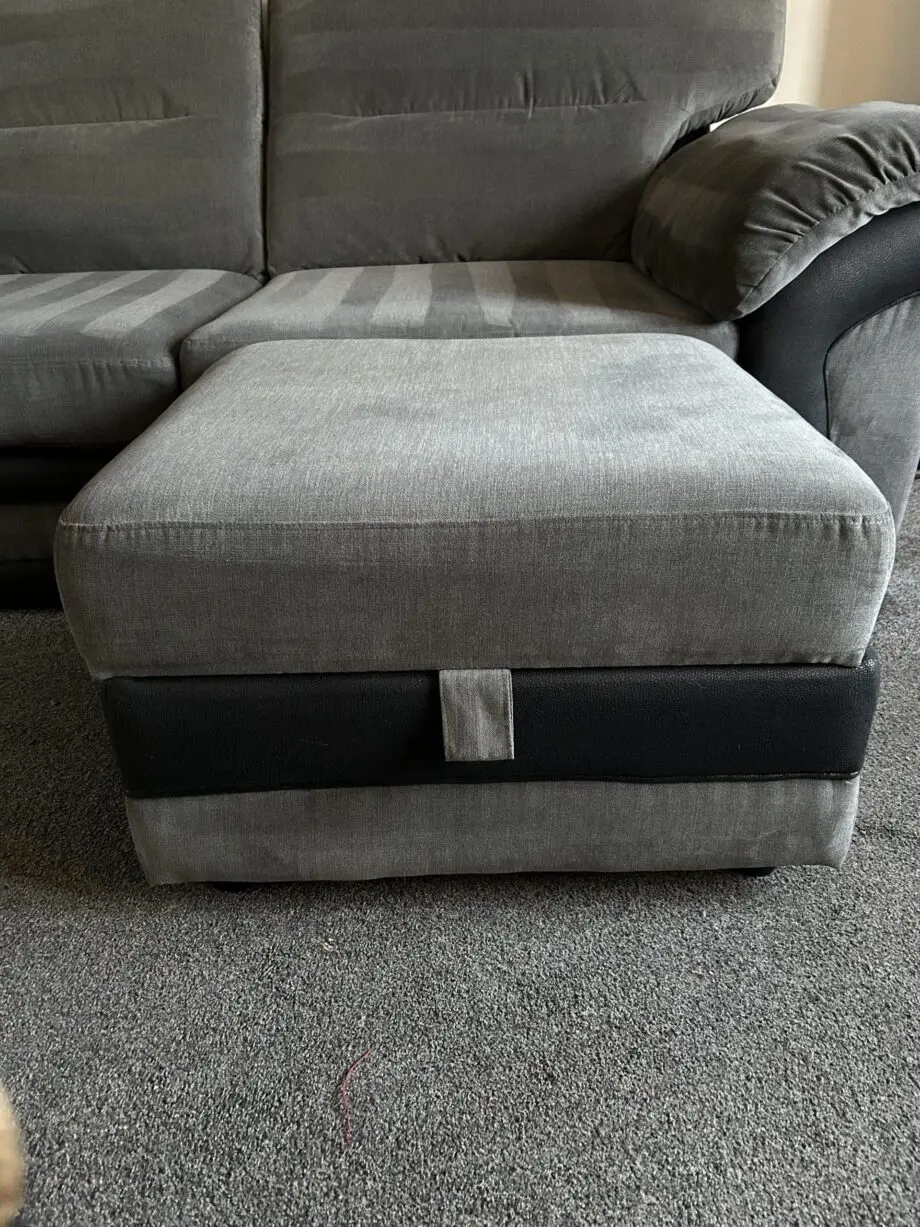 DFS Manilla 3 seater sofa, 2 armchairs and a storage footsool