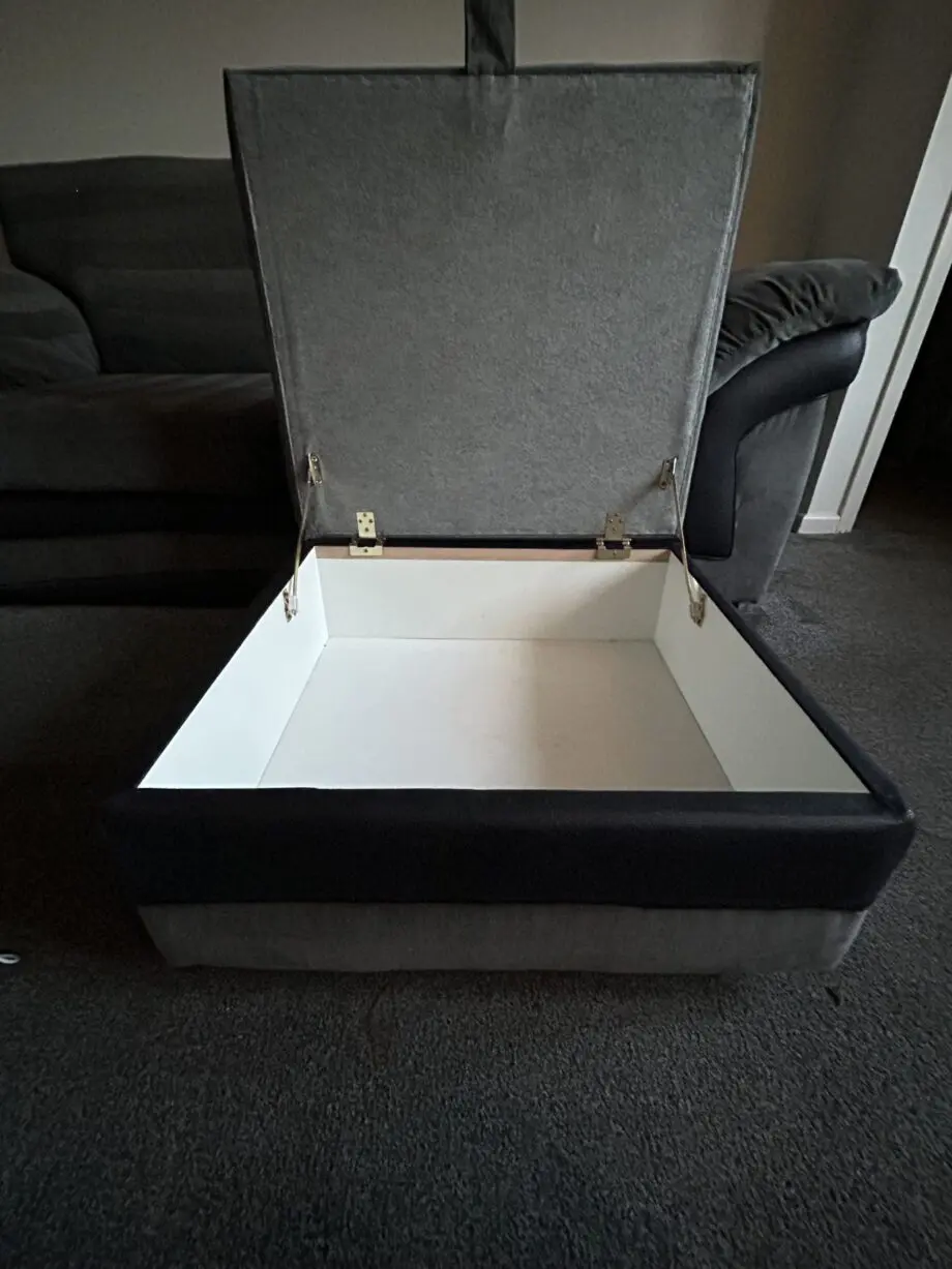 DFS Manilla 3 seater sofa, 2 armchairs and a storage footsool