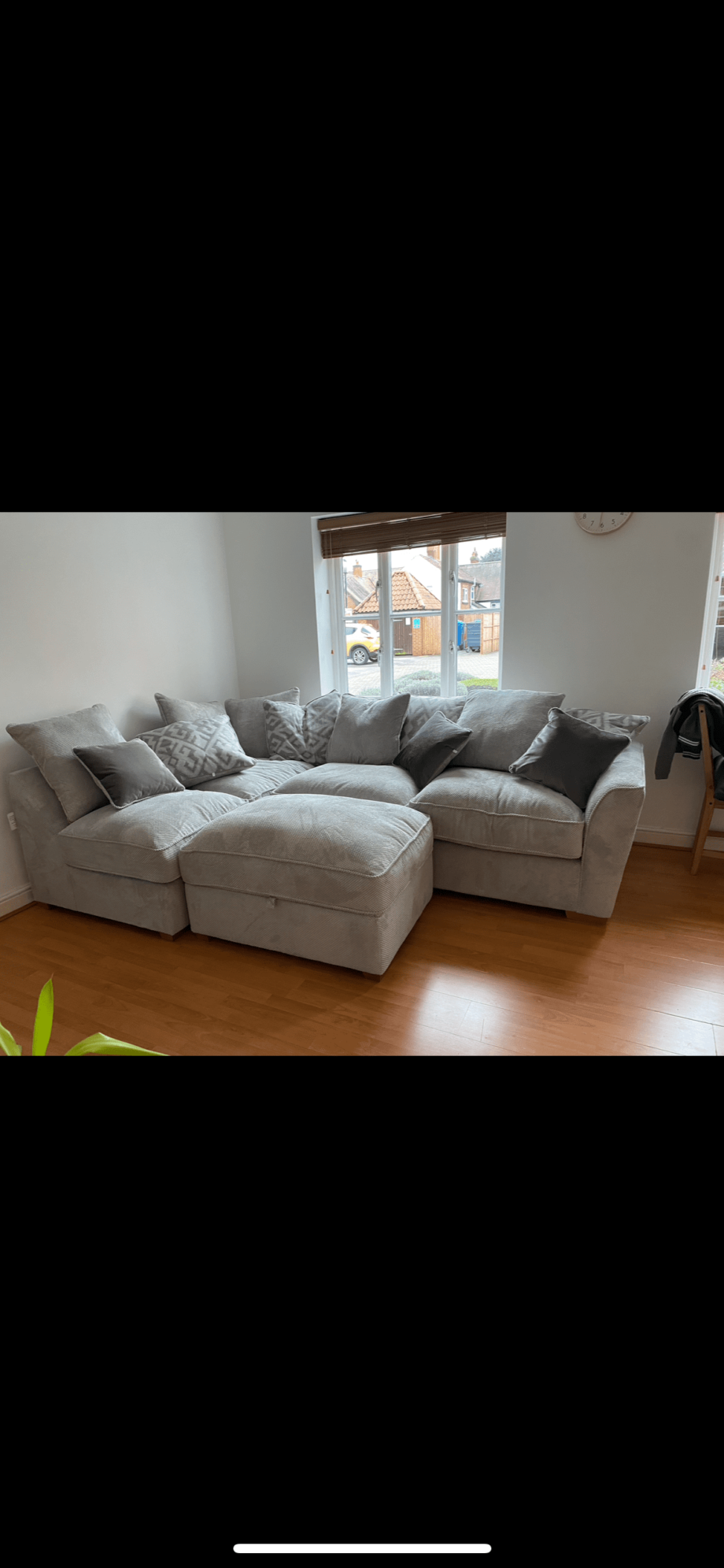 Oak Furniture Land Nebraska Corner Pillow Back Sofa Right Hand Sofa