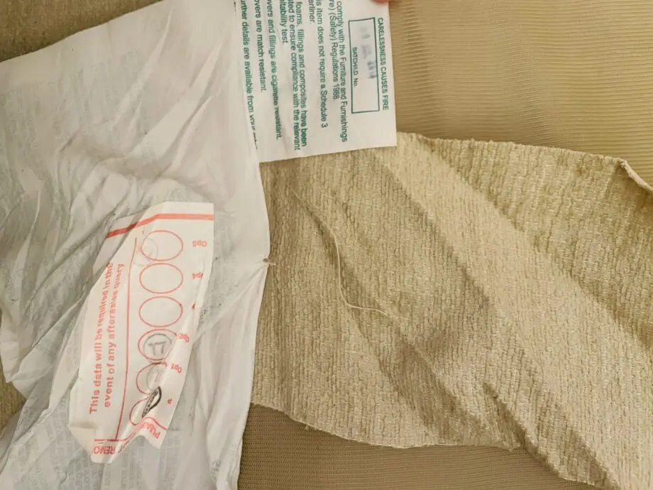 M&S large sofa 3-4 settee calico champagne