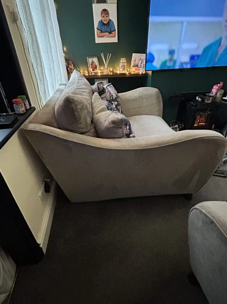 Sofology 3 seater sofa and cuddle chair