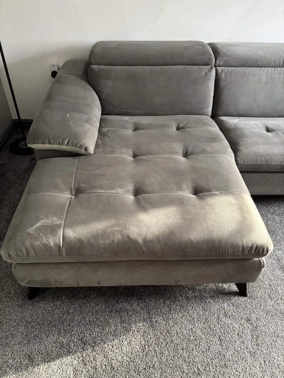 Barker and Stonehouse Metropole Grey 3 Seater Sofa with Chaise