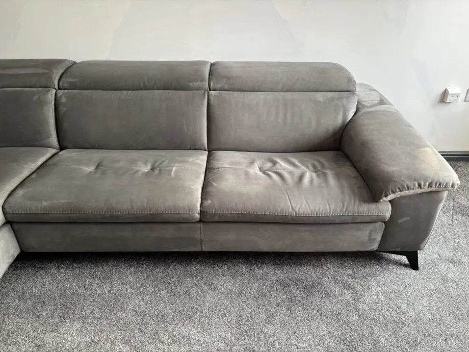Barker and Stonehouse Metropole Grey 3 Seater Sofa with Chaise