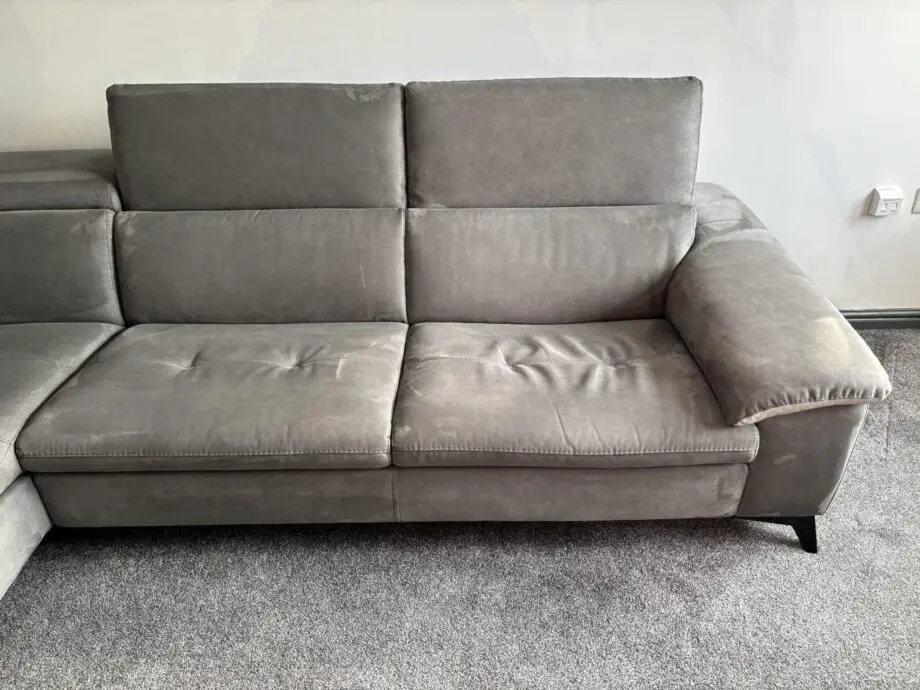 Barker and Stonehouse Metropole Grey 3 Seater Sofa with Chaise