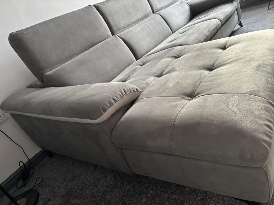 Barker and Stonehouse Metropole Grey 3 Seater Sofa with Chaise