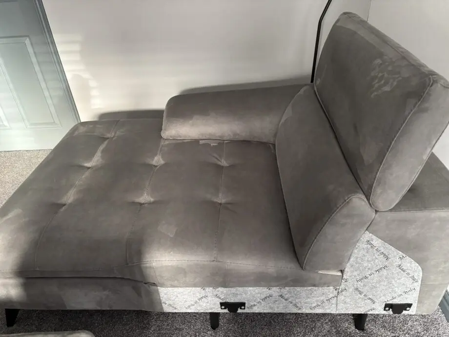 Barker and Stonehouse Metropole Grey 3 Seater Sofa with Chaise