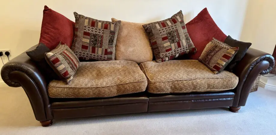 DFS Perez Alaska Choco, 4 seater, 3 seater & footstool