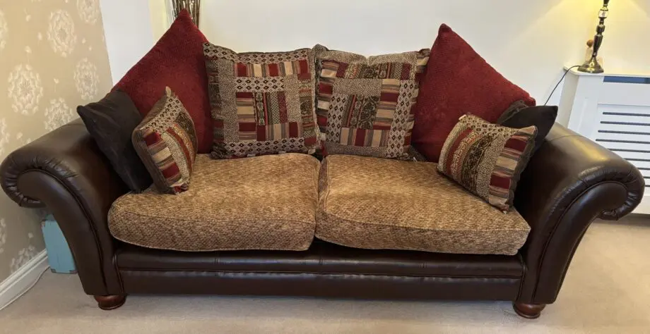 DFS Perez Alaska Choco, 4 seater, 3 seater & footstool